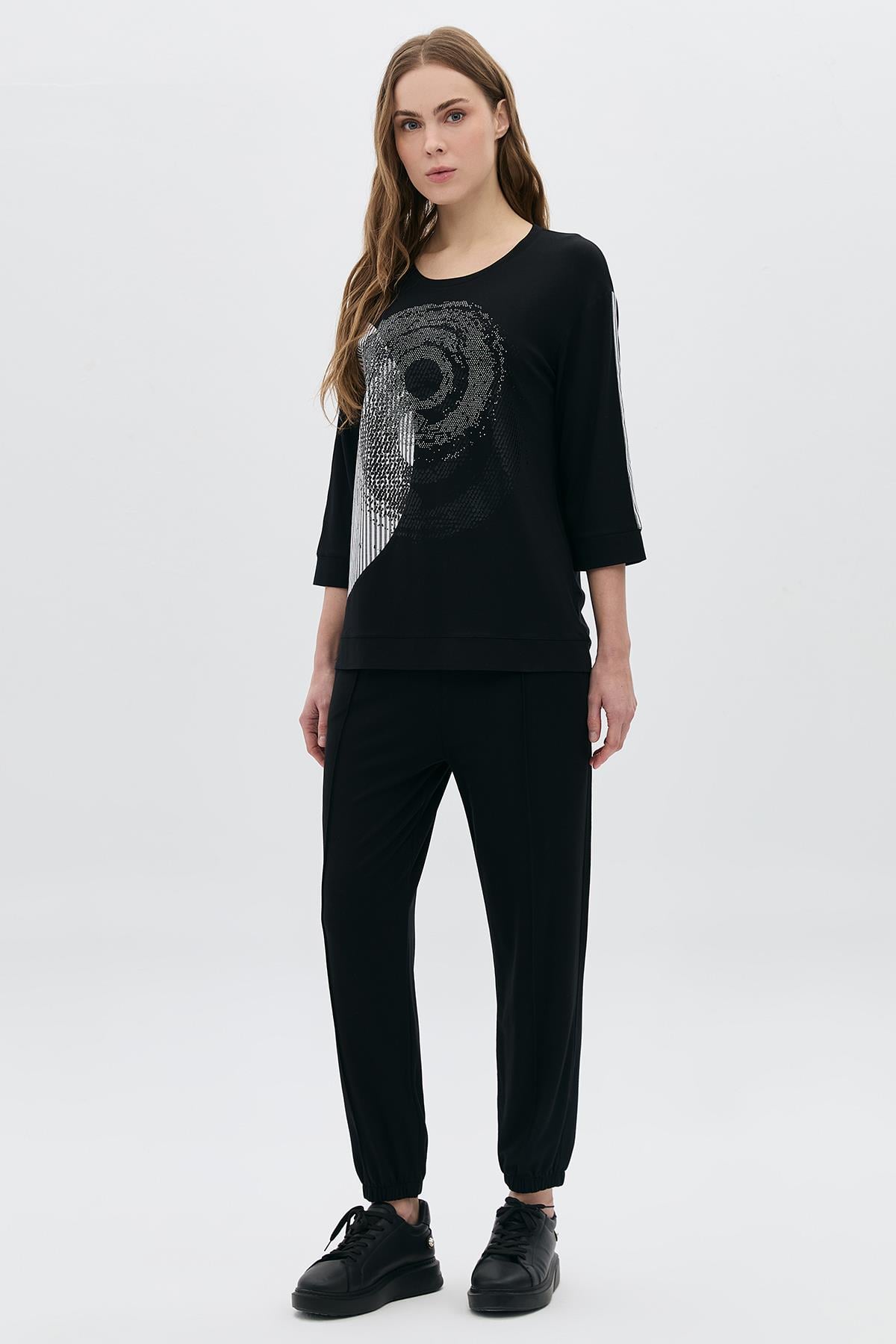 Nervür Detaylı Basic Pantolon