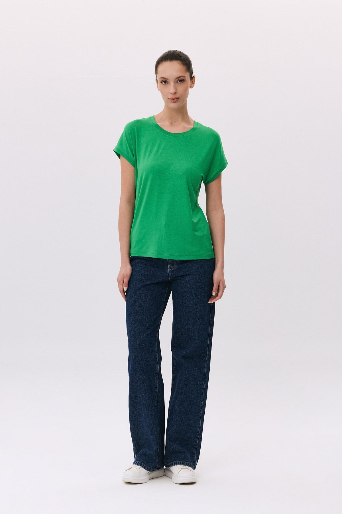 Viskon O Yaka Basic T-Shirt