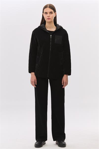 Taş Cepli Paraşüt Kapitone Mont