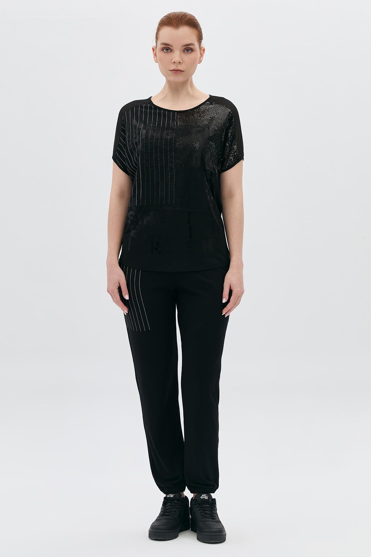 Çizgili Garnili Pantolon