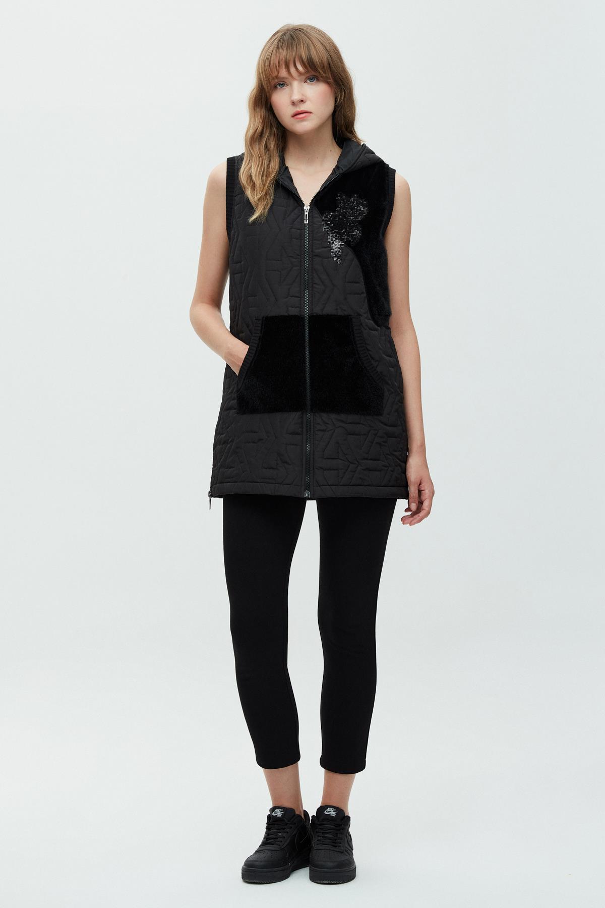 Kapitone Fokslu Yelek