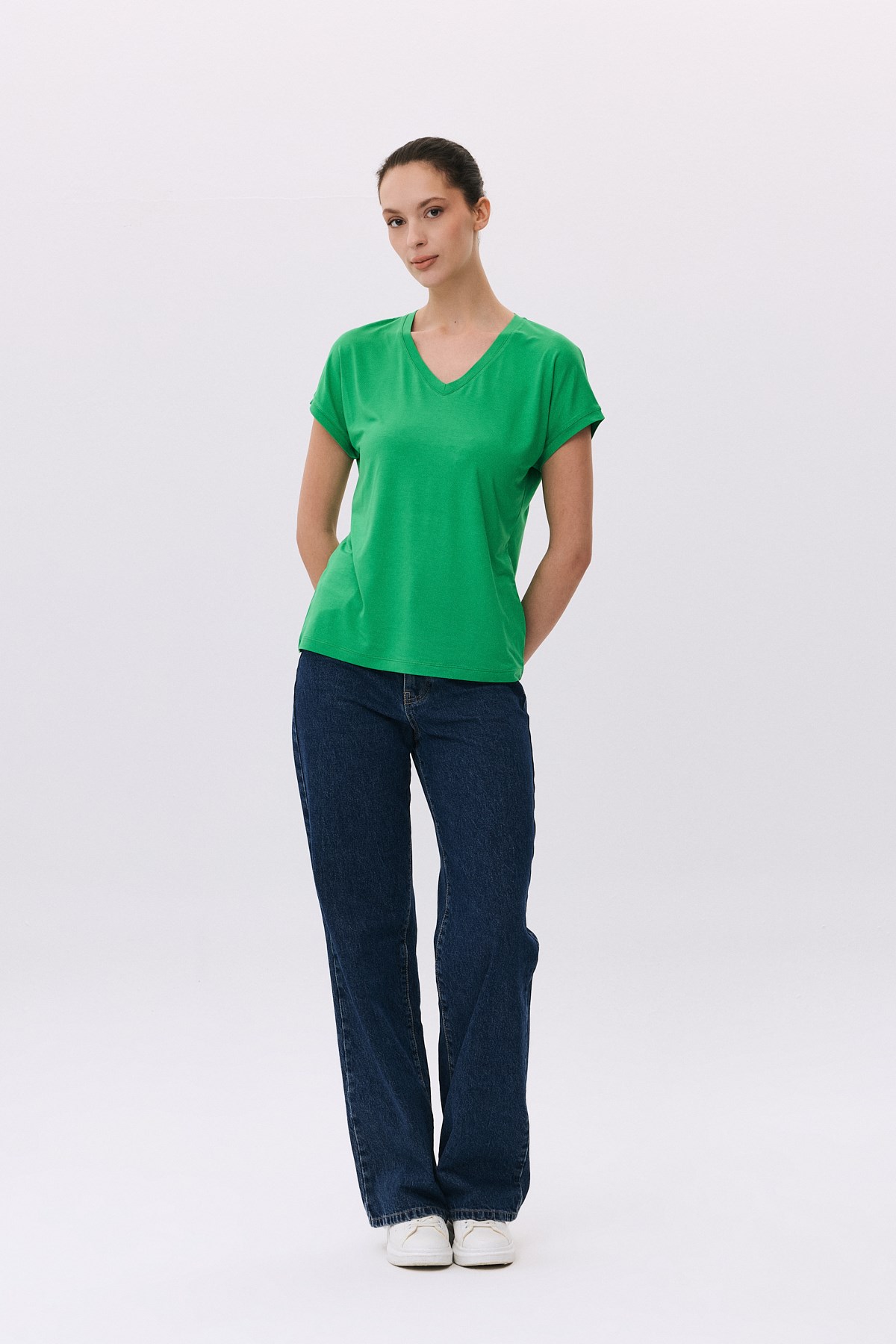 Viskon V Yaka Basic T-Shirt