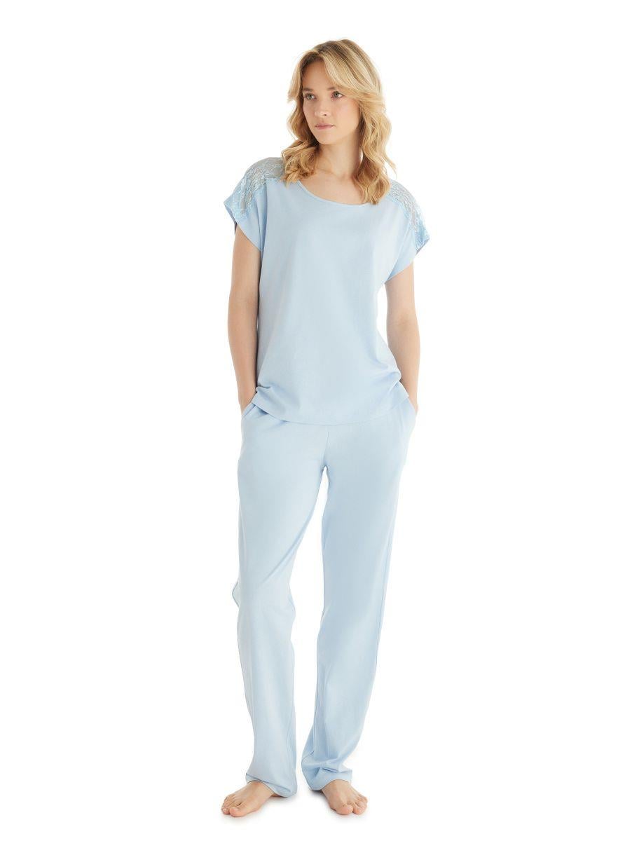 Blackspade Bayan Kısa Kol Pijama Takım MAVİ Kadın Pijama Takımı BLACKSPADE