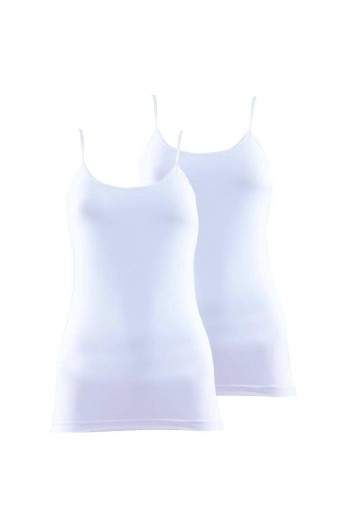 Blackspade Bayan Pamuklu  İp Askılı 2'li Atlet BEYAZ ÇAMAŞIR BLACKSPADE