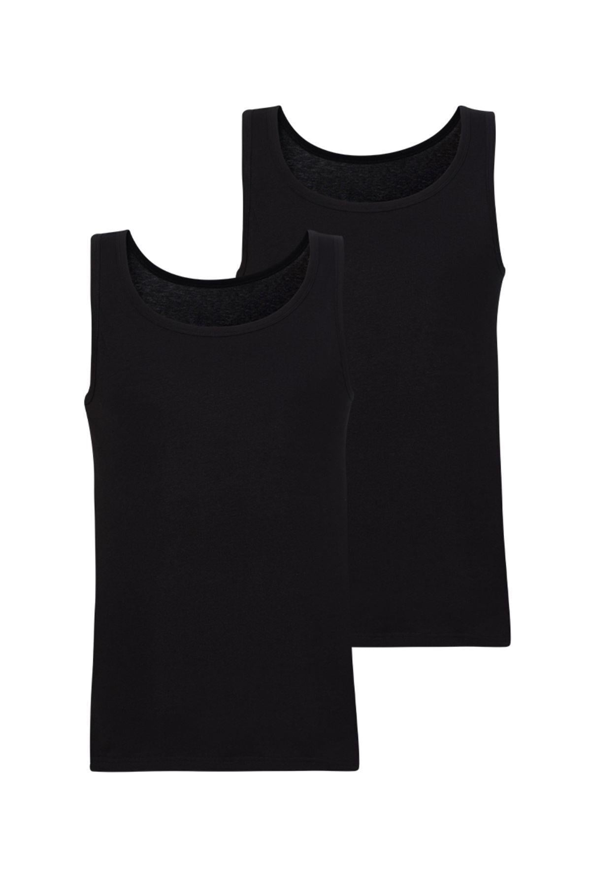 Blackspade Erkek Modal 2'li Atlet SİYAH ÇAMAŞIR BLACKSPADE