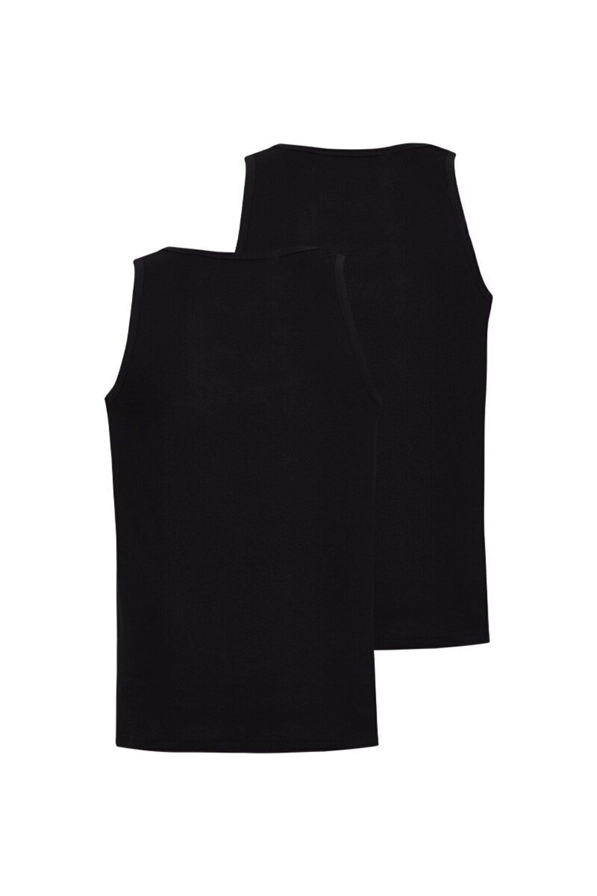 Blackspade Erkek Pamuklu 2'li Atlet SİYAH ÇAMAŞIR BLACKSPADE