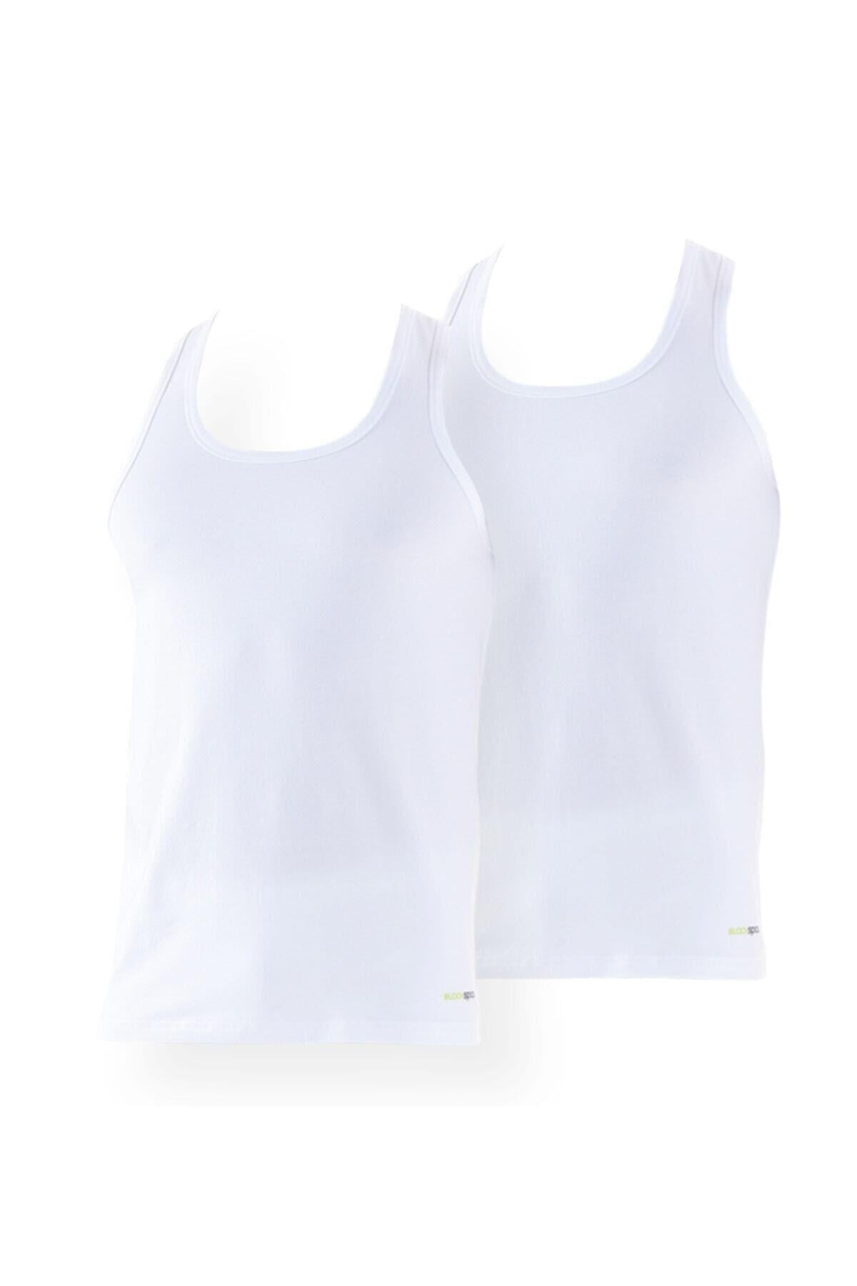 Blackspade Erkek Sporcu 2'Li Atlet BEYAZ ÇAMAŞIR BLACKSPADE