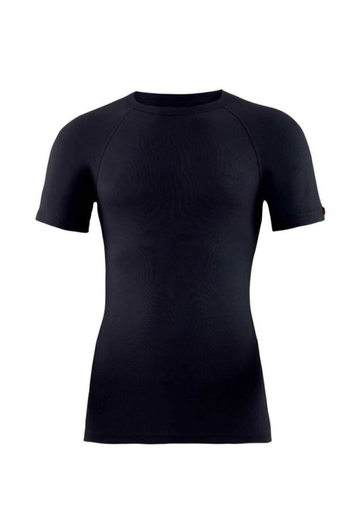 Blackspade Unisex 2.Seviye O Yaka Kısakol Termal Tişort SİYAH TERMAL BLACKSPADE