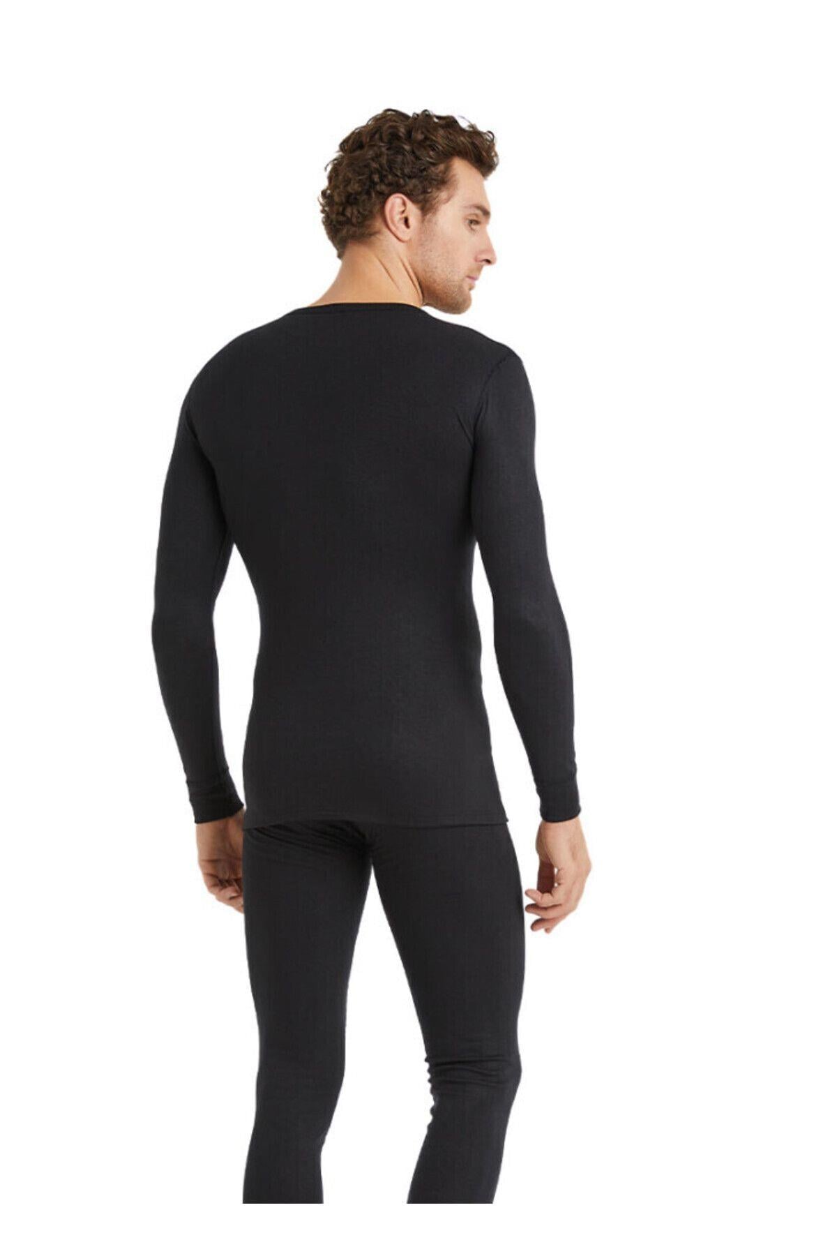 Blackspade Unisex 2. Seviye Uzunkol Termal Tişört SİYAH TERMAL BLACKSPADE