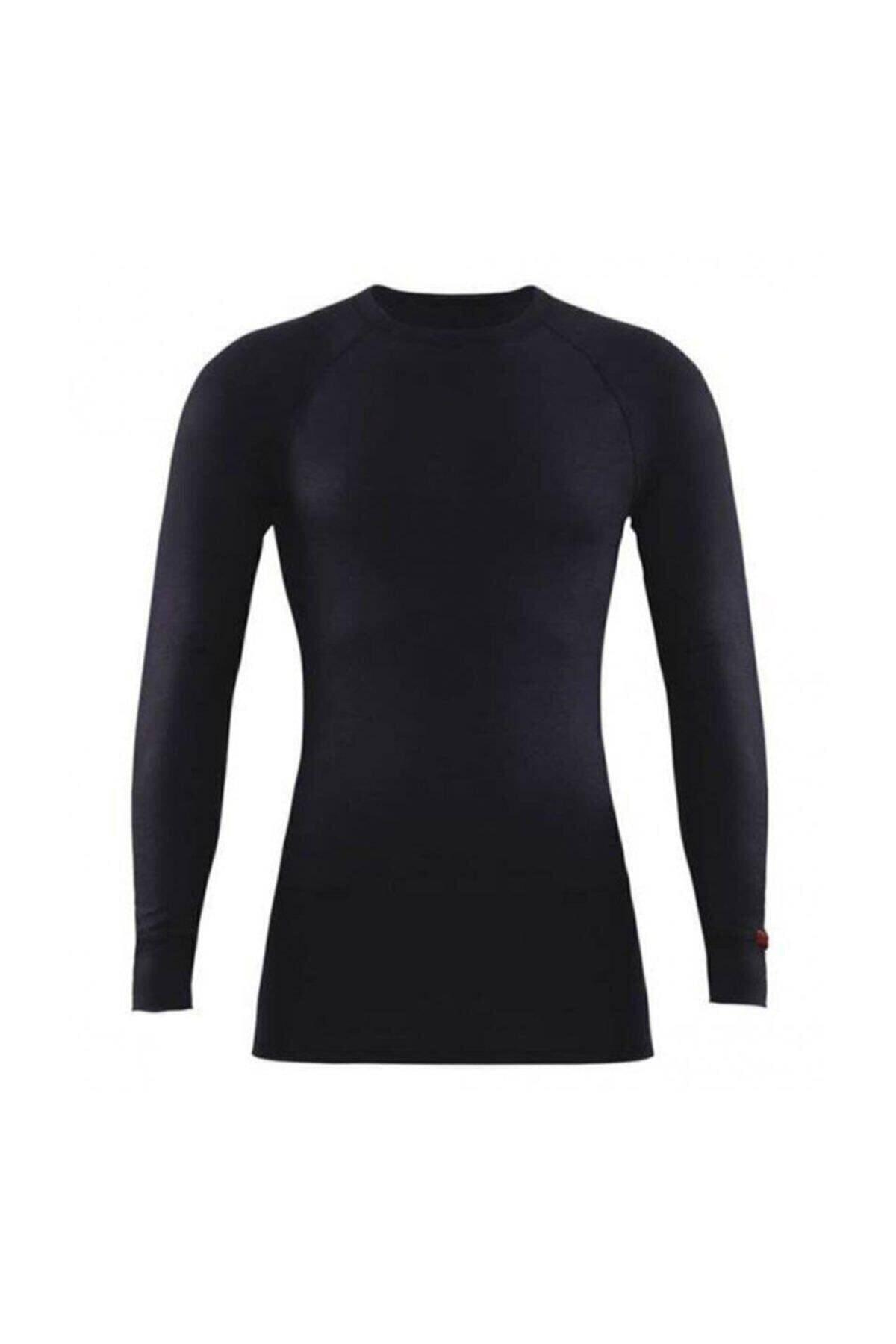 Blackspade Unisex 2.Seviye Termal O Yaka Uzunkol Tişört SİYAH TERMAL BLACKSPADE