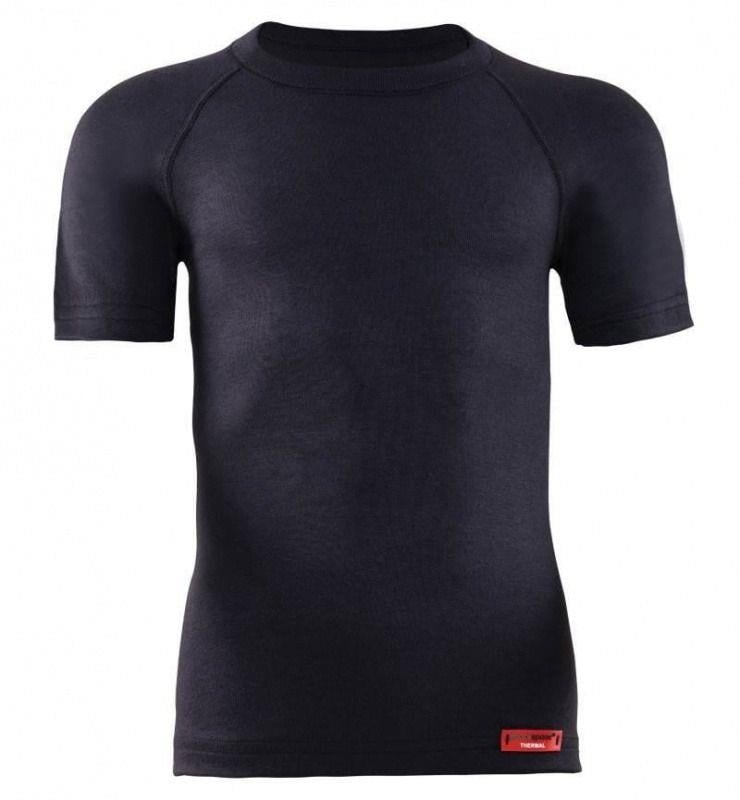 Blackspade Unisex Çocuk 2.Seviye O Yaka Kısakol Termal Tişört SİYAH TERMAL BLACKSPADE