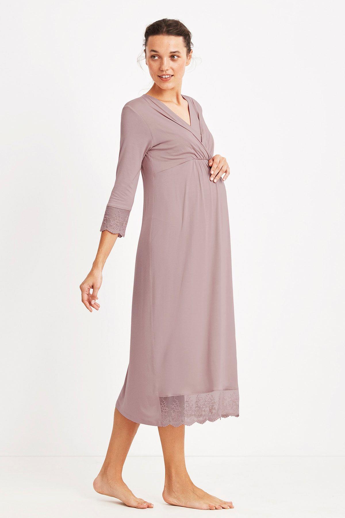 Catherien's Bayan Lohusa Dantelli Gecelik PUDRA LOHUSA CATHERIENS