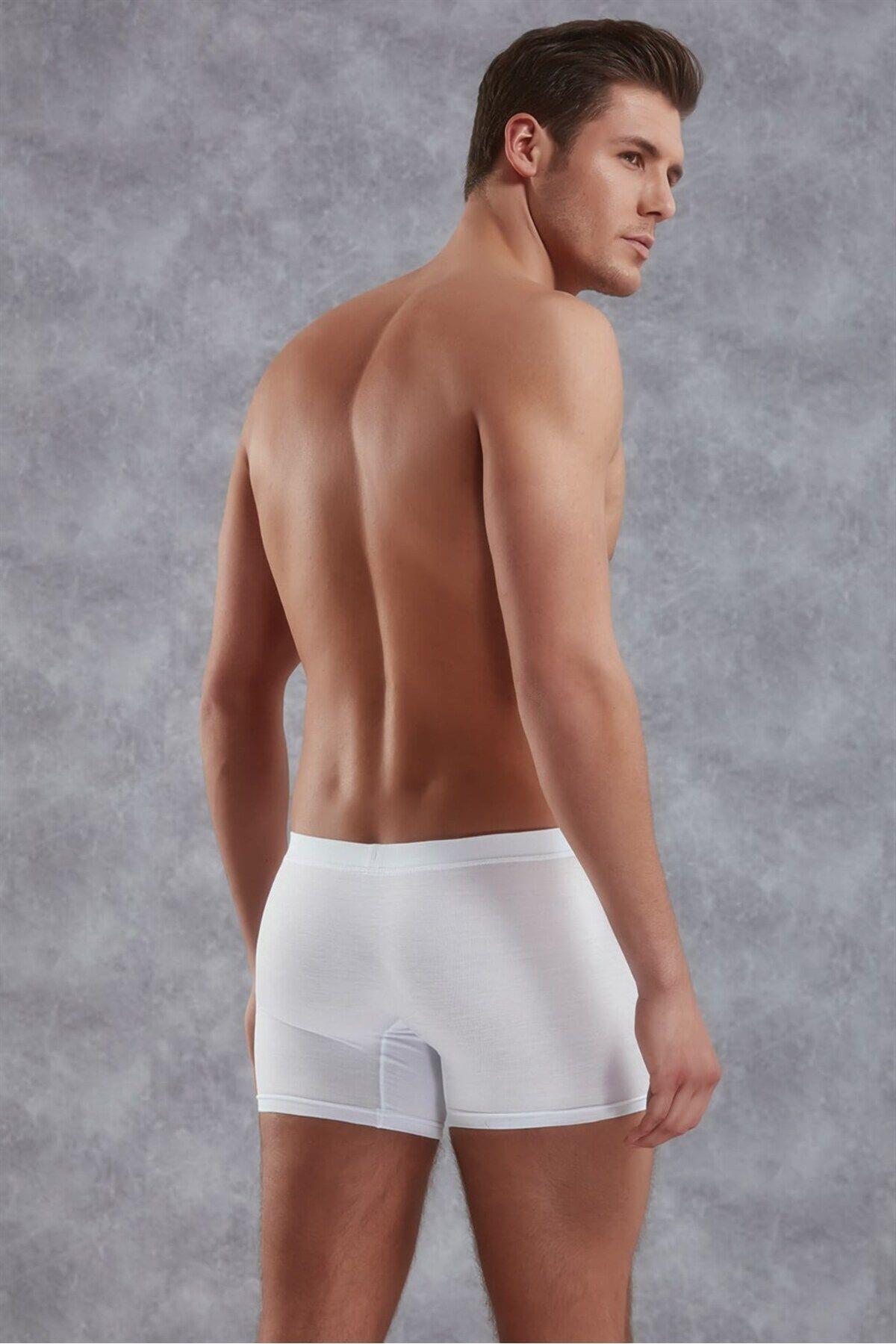 Doreanse Erkek Micro Modal Boxer Beyaz Erkek Boxer DOREANSE