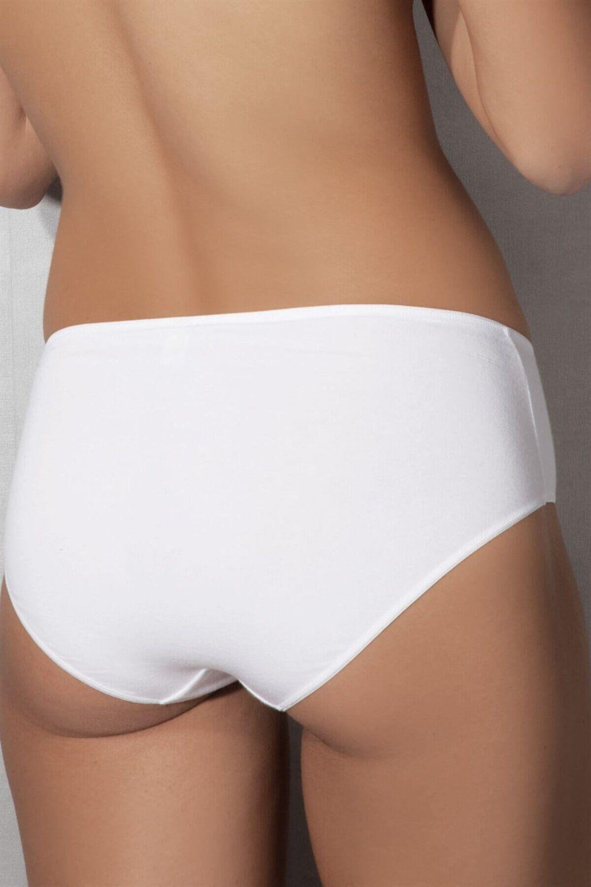 Doreanse Kadın Modal Yüksek Bel Slip Beyaz Kadın Slip Külot DOREANSE