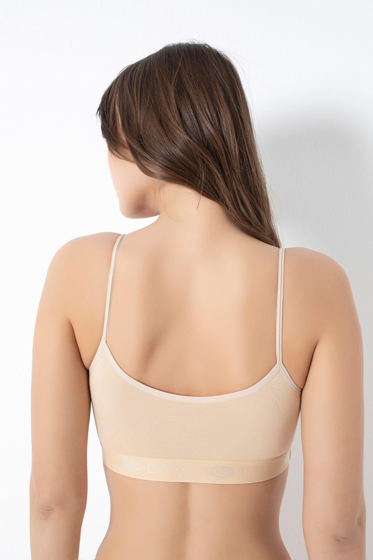 G-Box Bayan Bamboo İp Askılı Pedli  Büstiyer TEN ÇAMAŞIR G-BOX