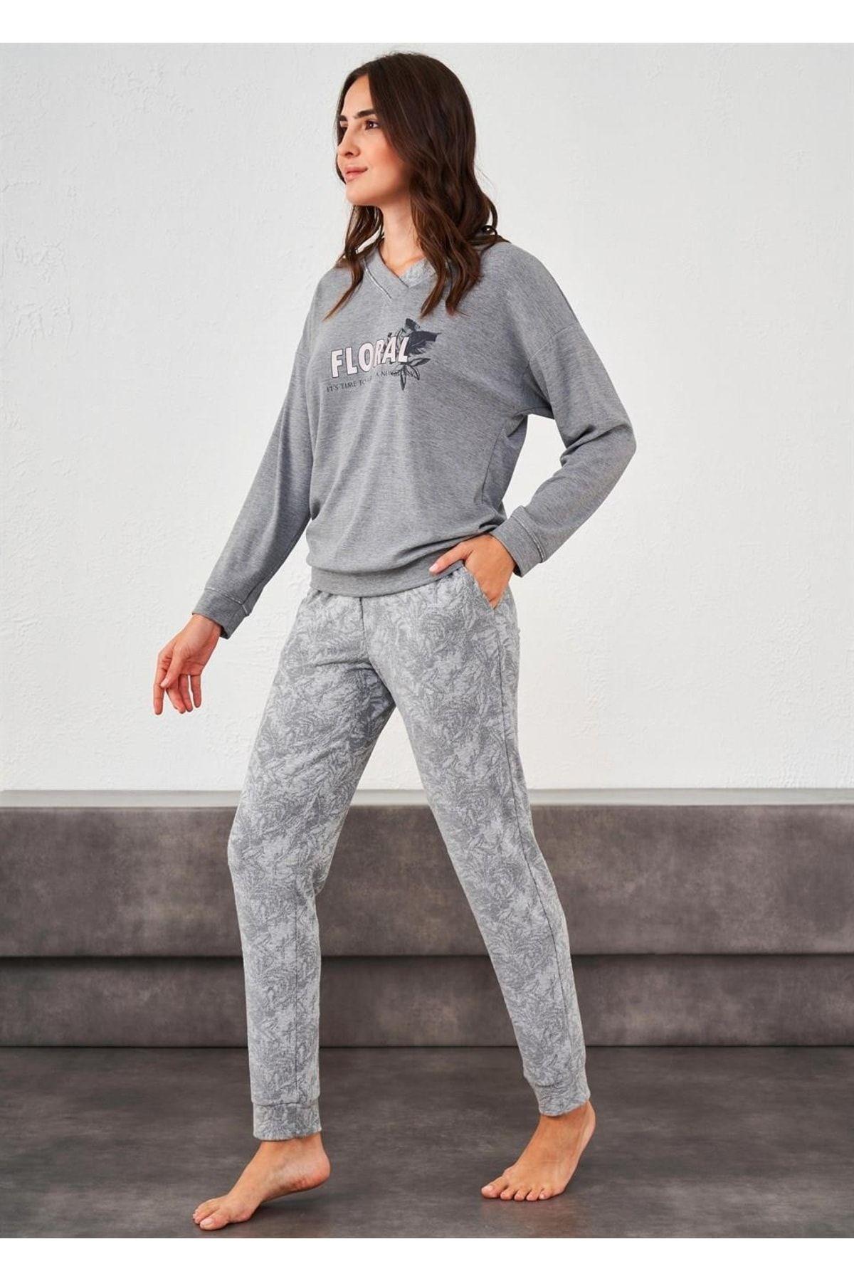Kly Erkek Ekose Tek Alt Pijama ANTRASİT TEK ALT KLY