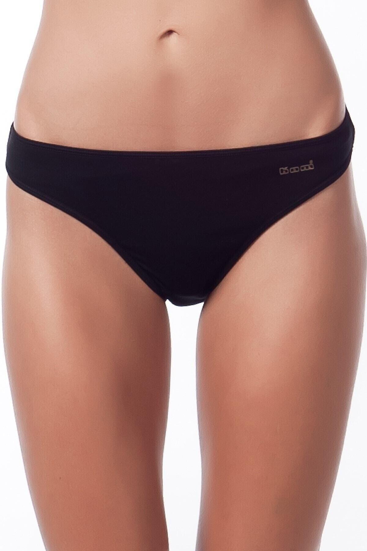 Kom Bayan Basic Bikini 2'li Külot SİYAH ÇAMAŞIR KOM