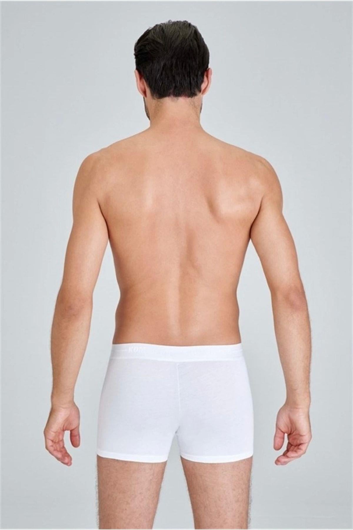 Kom Erkek Tıght 2'li Modal  Boxer BEYAZ ÇAMAŞIR KOM