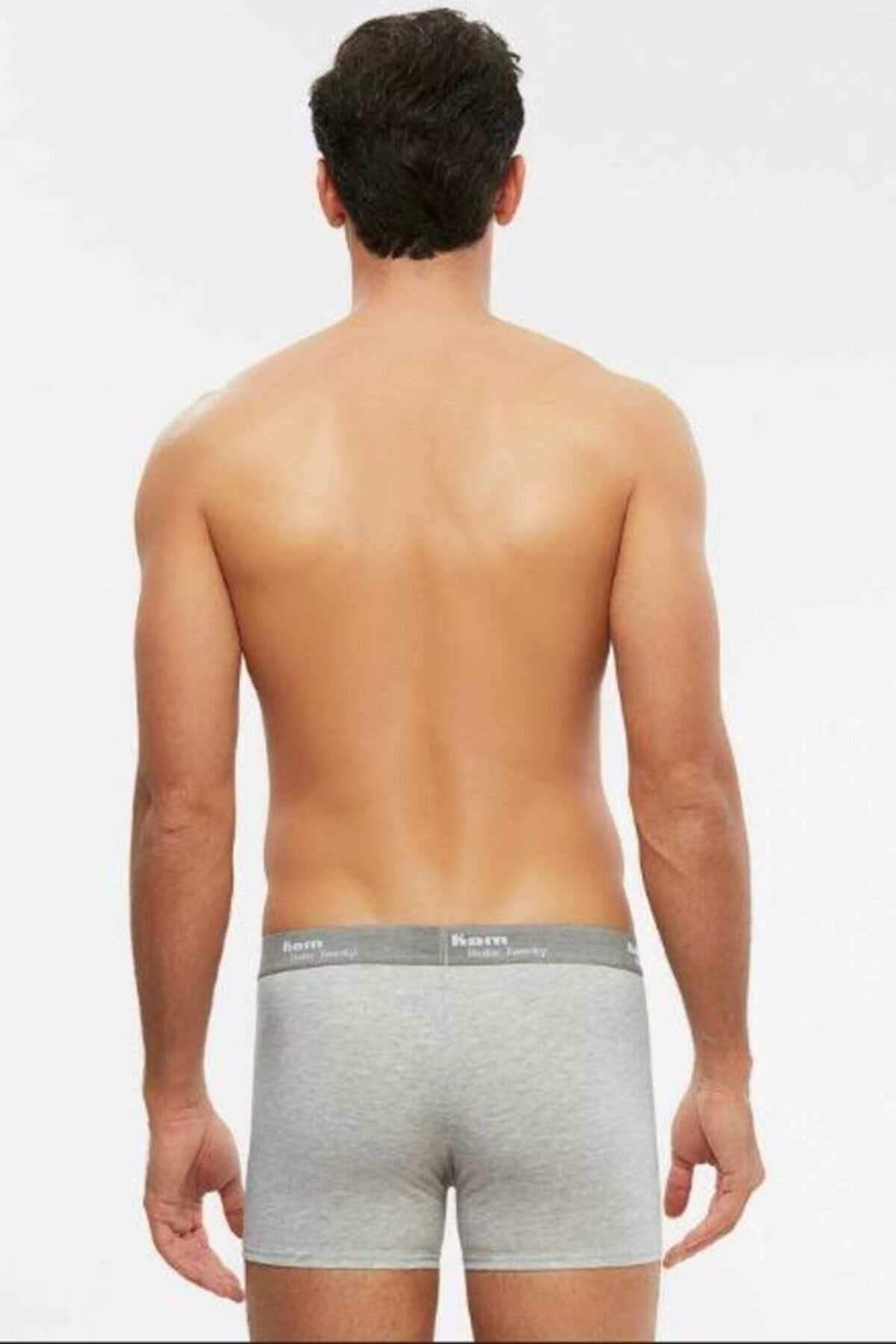 Kom Erkek Tıght 2'li Modal  Boxer GRİ ÇAMAŞIR KOM