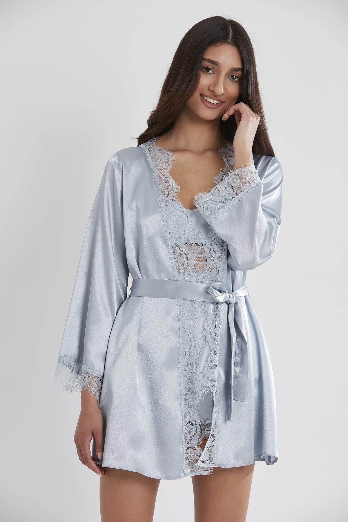 Pierre Cardin Bayan 3'lü Saten Takım EKRU CEYİZ PİERRE CARDİN