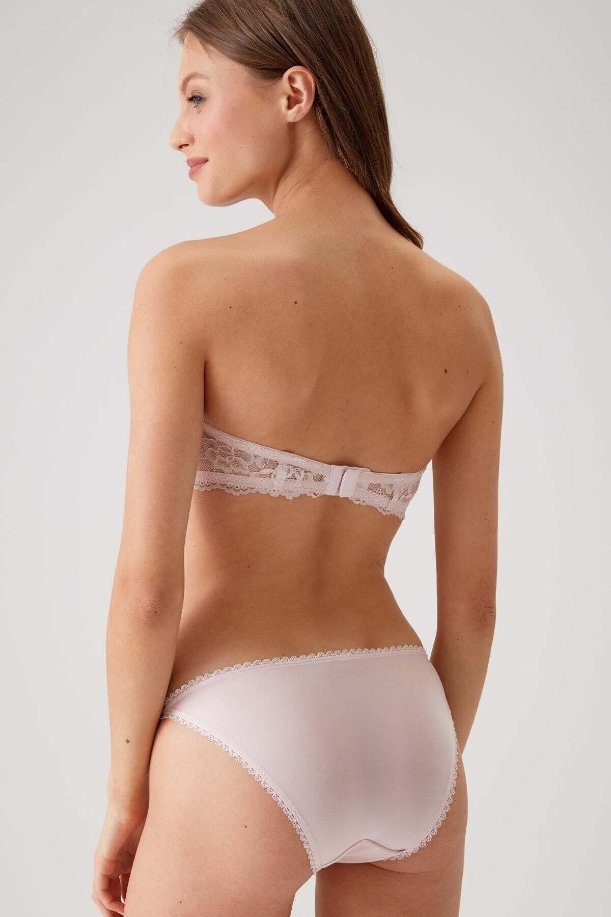 Pierre Cardin Bayan Push Up Straplez Sütyen Takım PUDRA ÇAMAŞIR PİERRE CARDİN