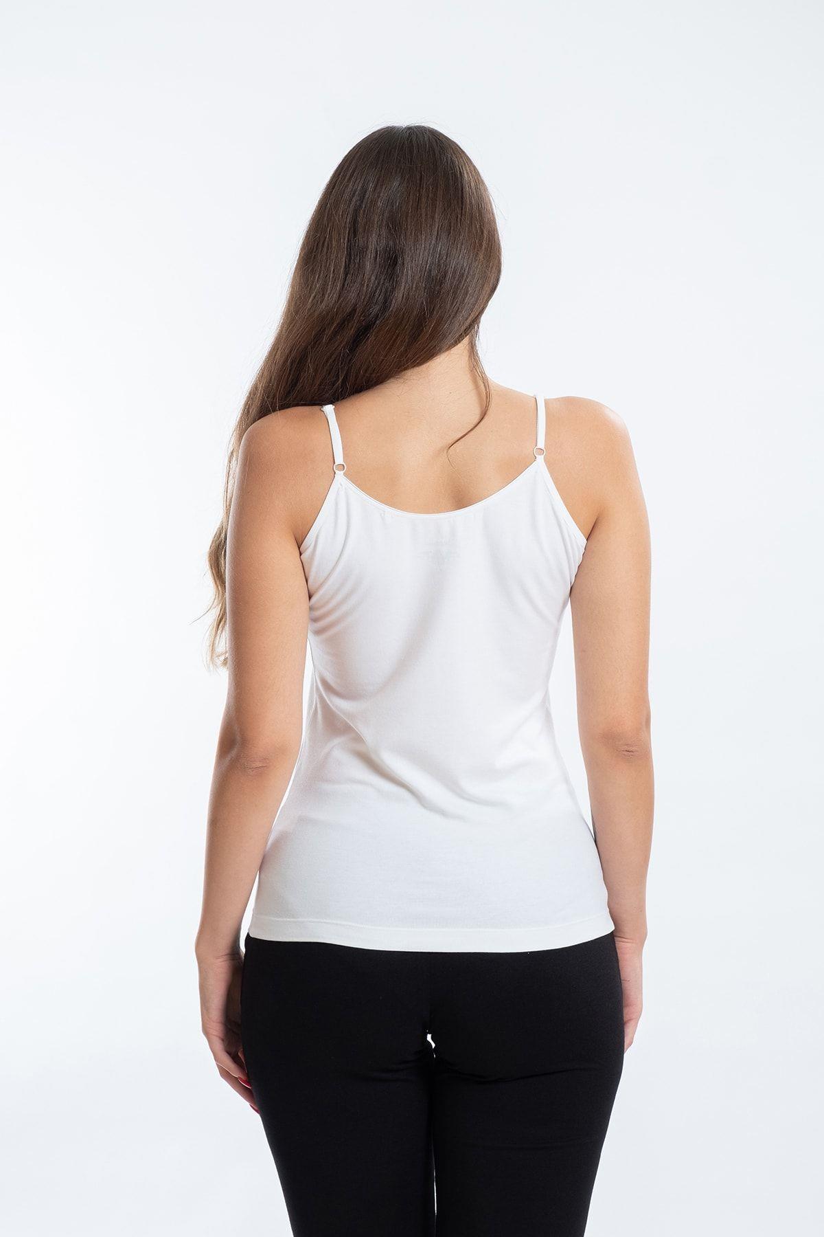 Seasoul Bayan Bambo İp Askılı Atlet BEYAZ ÇAMAŞIR SEASOUL