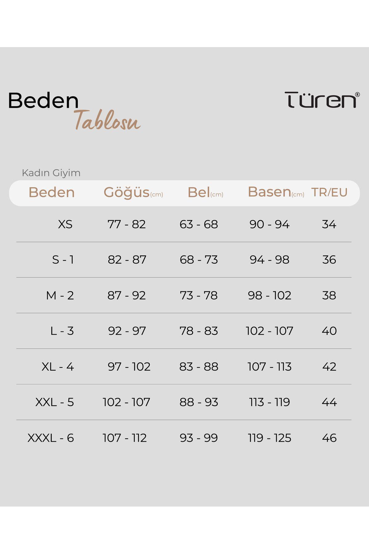 Türen Bayan Jüpon Mikro Şort TEN ÇAMAŞIR TÜREN