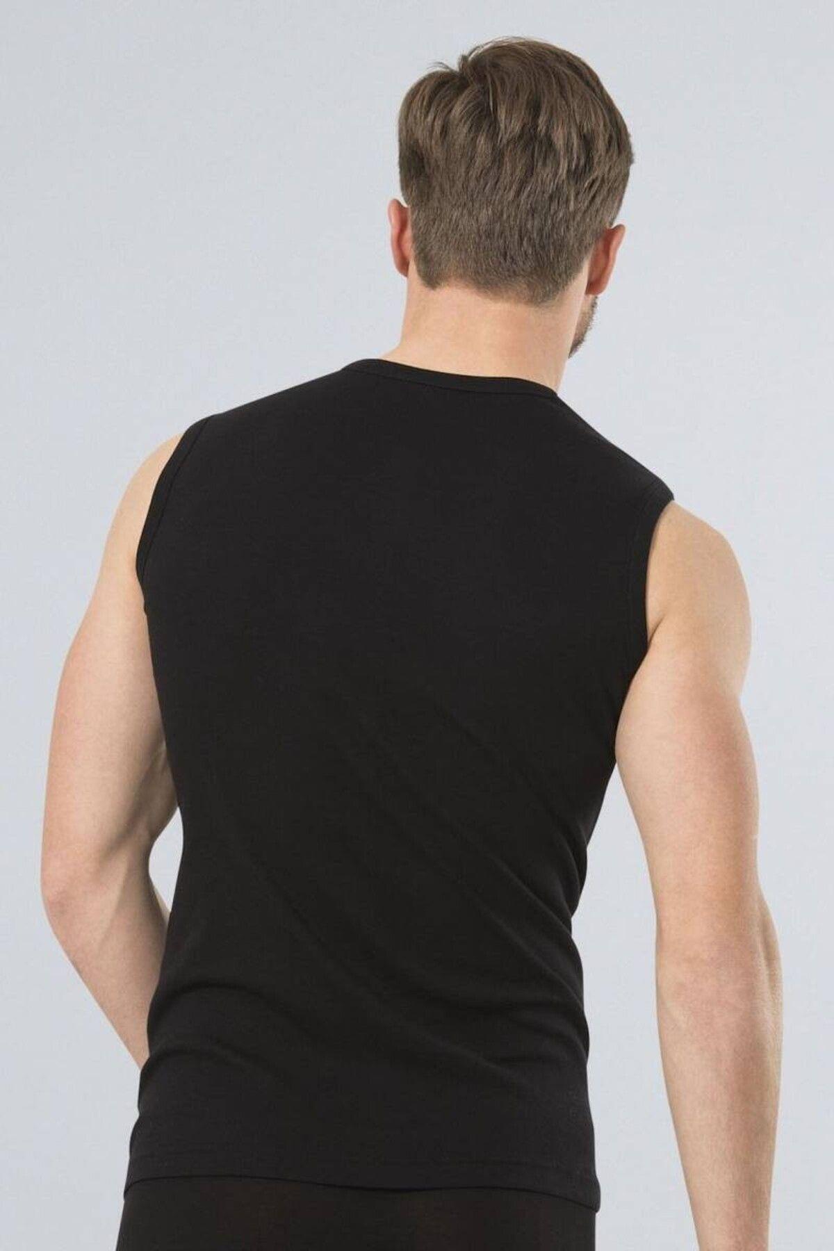 Türen Erkek Spor O Yaka Atlet 2'li Paket SİYAH ÇAMAŞIR TÜREN
