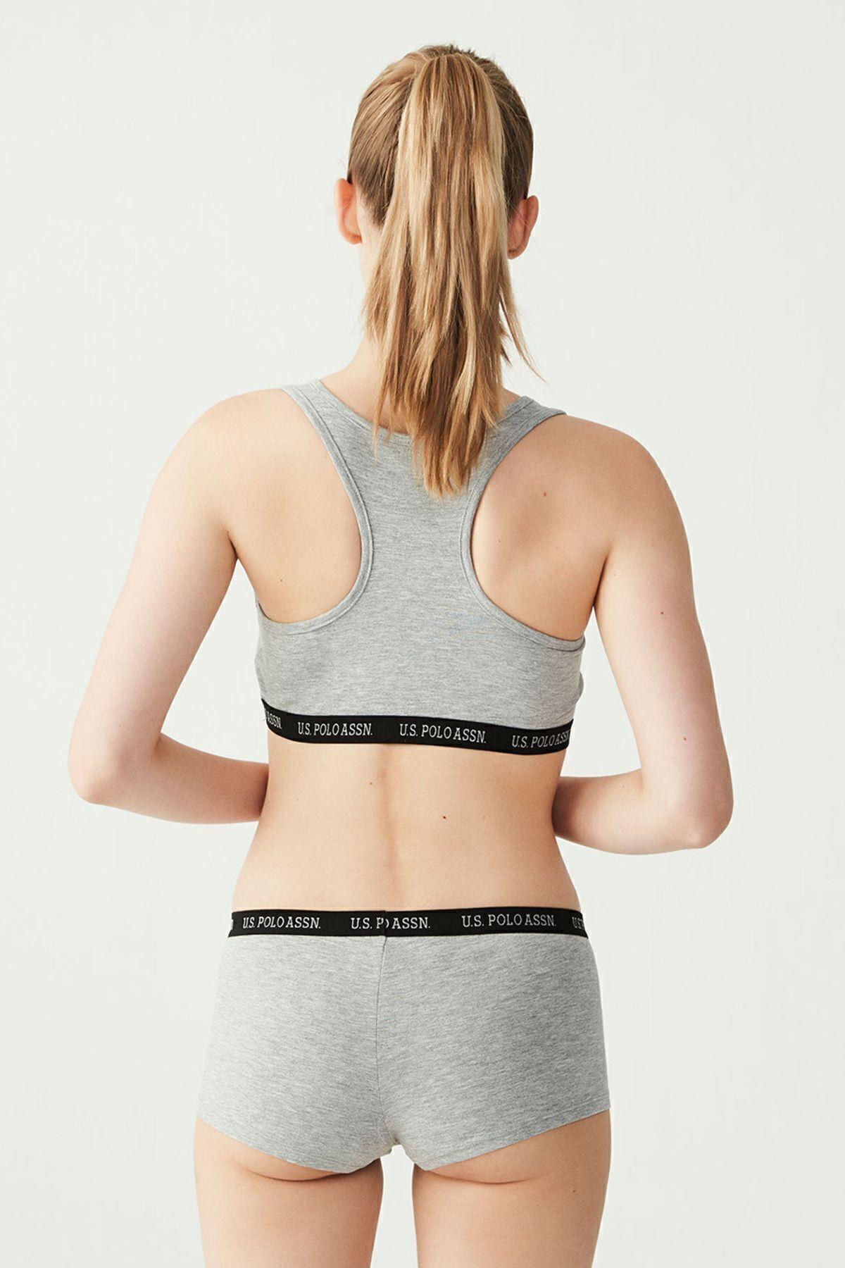 U.S.Polo Bayan Büstiyer Slip Takım GRİ MELANJ ÇAMAŞIR U.S. Polo Assn