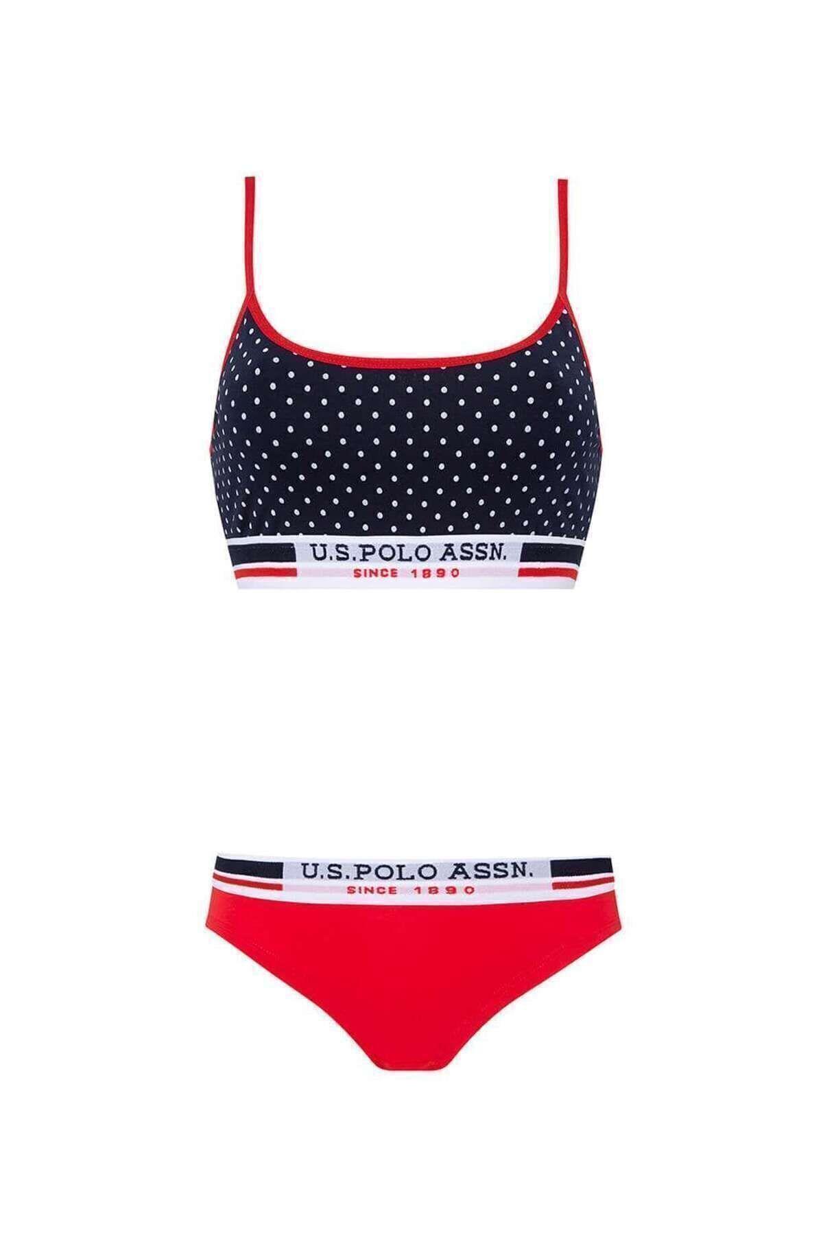 U.S.Polo Bayan Büstiyer Şort Takım LACİVERT ÇAMAŞIR U.S. Polo Assn