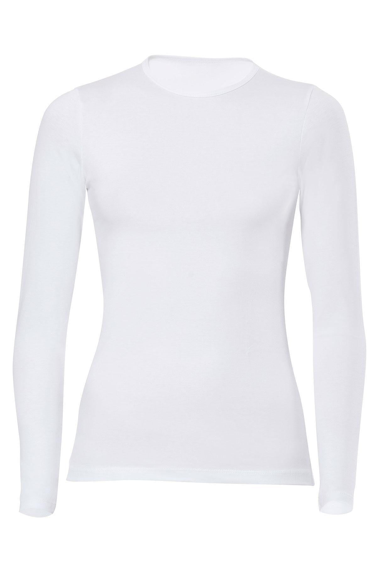 Anıt Bayan Pamuklu Açık Yaka Uzunkol Badi BEYAZ ÇAMAŞIR ANIT