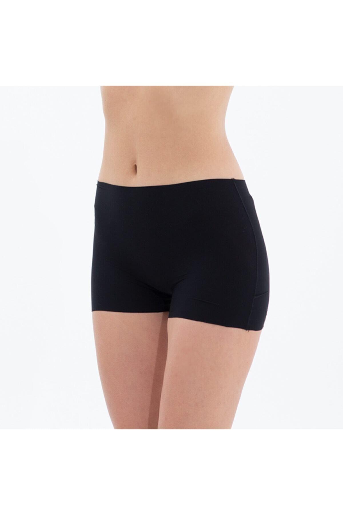 Blacksapde Bayan Lazer Kesim Boxer SİYAH ÇAMAŞIR BLACKSPADE