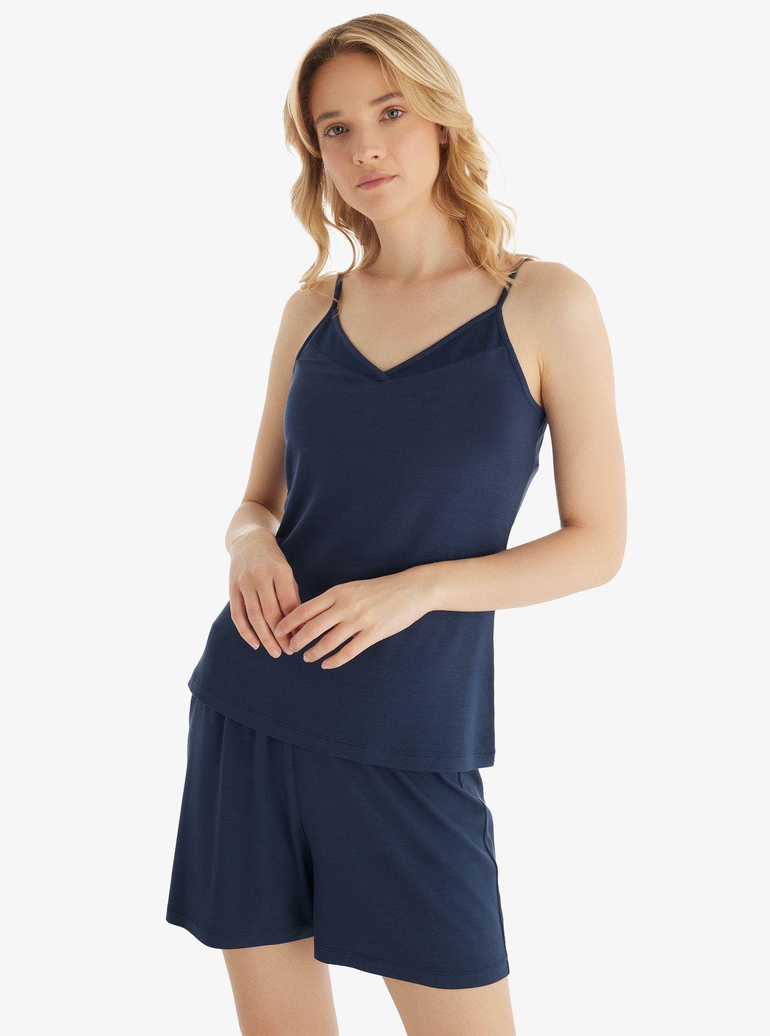 Blackspade Bayan İp Askılı Şort Takım LACİVERT KONFEKSİYON BLACKSPADE