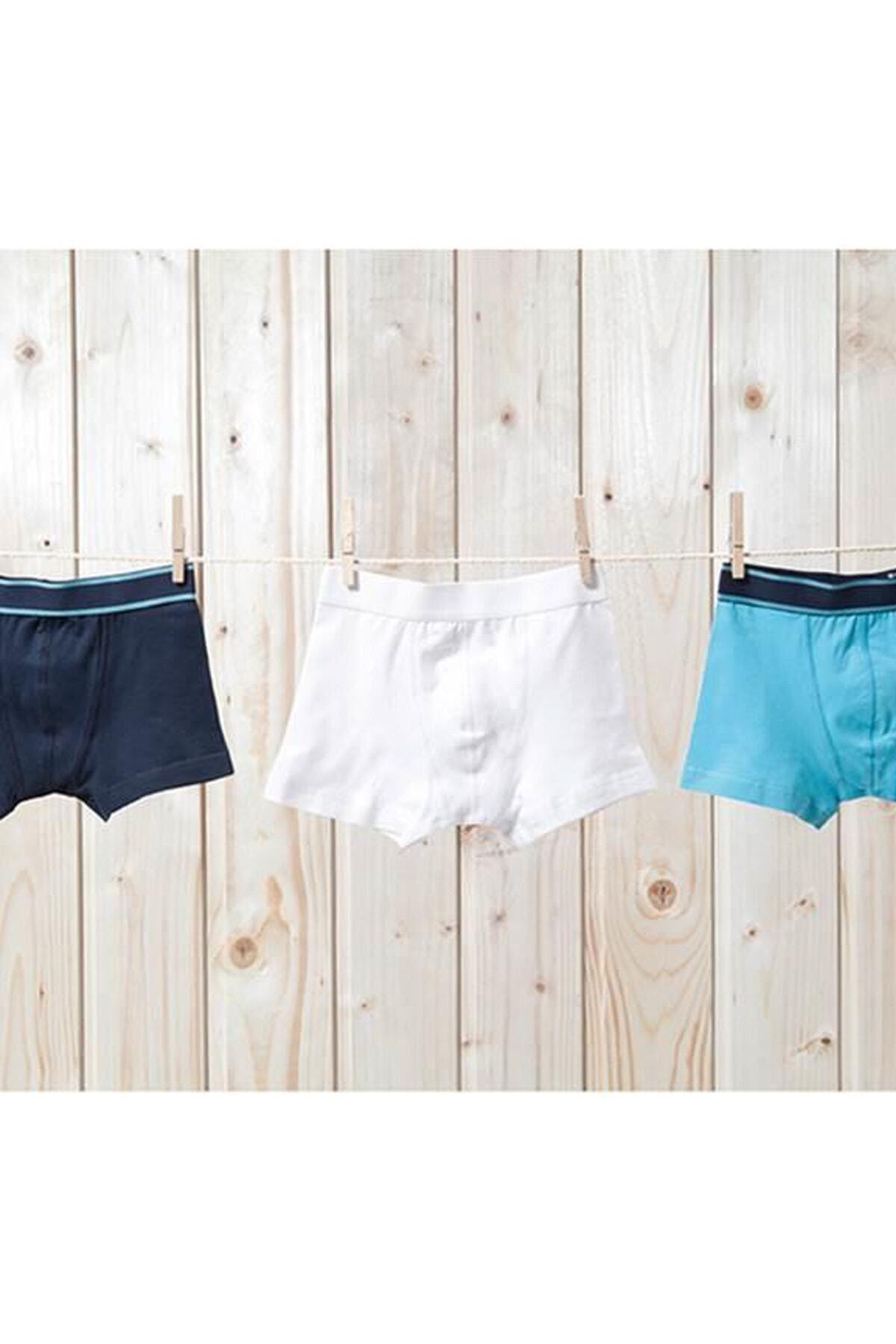 Blackspade Erkek  Çocuk Pamuklu 3'lü Boxer RENKLİ ÇAMAŞIR BLACKSPADE