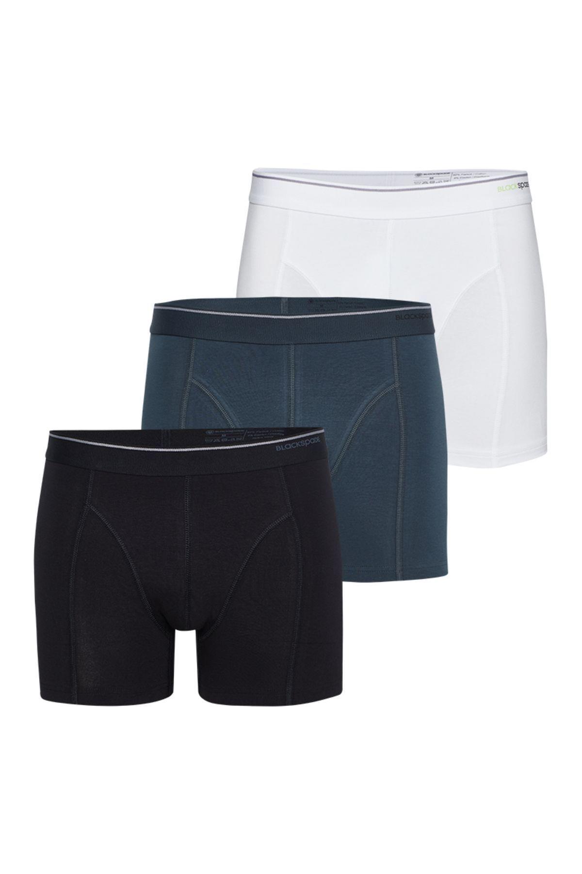 Blackspade Erkek Pamuklu 3'lü Boxer RENKLİ-952 ÇAMAŞIR BLACKSPADE