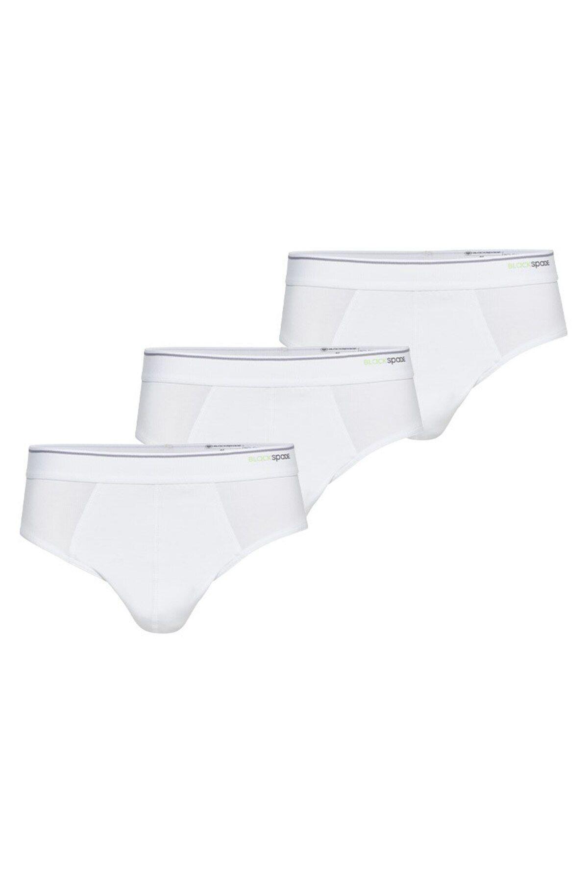 Blackspade Erkek Pamuklu 3'lü Slip BEYAZ ÇAMAŞIR BLACKSPADE