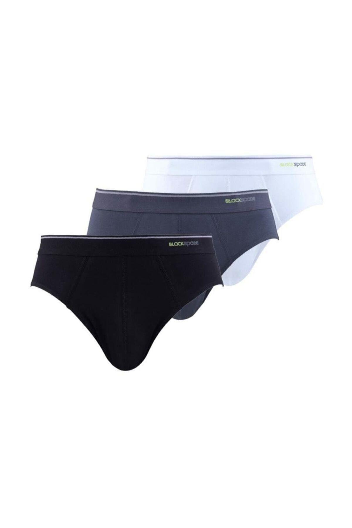 Blackspade Erkek Pamuklu 3'lü Slip RENKLİ-952 ÇAMAŞIR BLACKSPADE