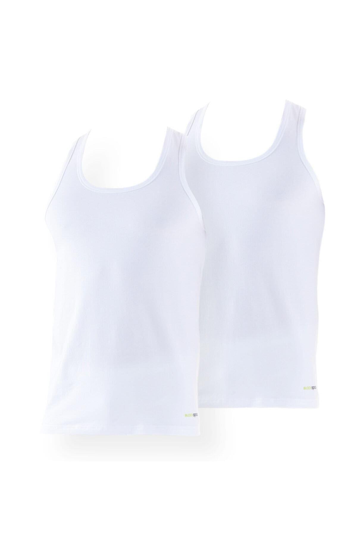 Blackspade Erkek Sporcu 2'Li Atlet BEYAZ ÇAMAŞIR BLACKSPADE