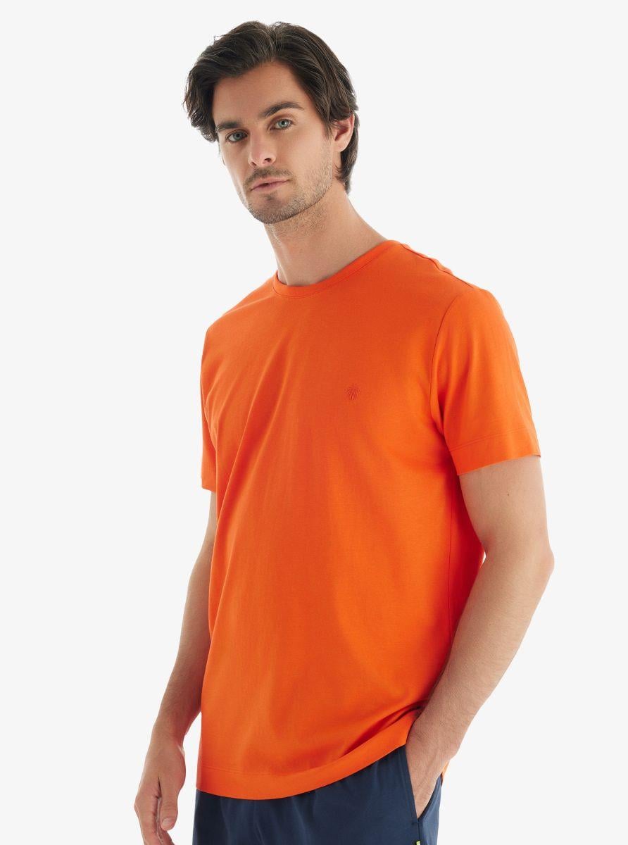 Blackspade Erkek Yuvarlak Yaka T-Shirt TURUNCU Erkek Tişört BLACKSPADE
