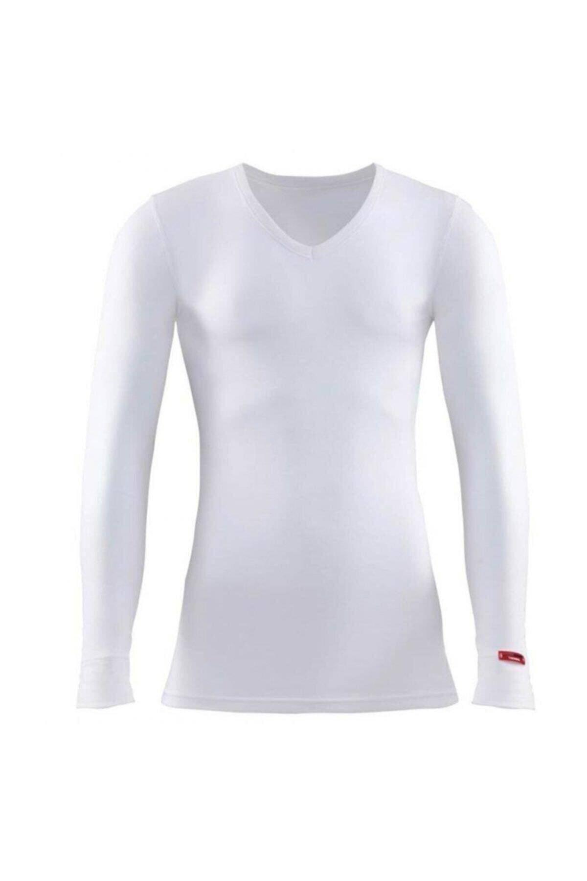 Blackspade Unisex 2. Seviye Uzunkol Termal Tişört BEYAZ TERMAL BLACKSPADE