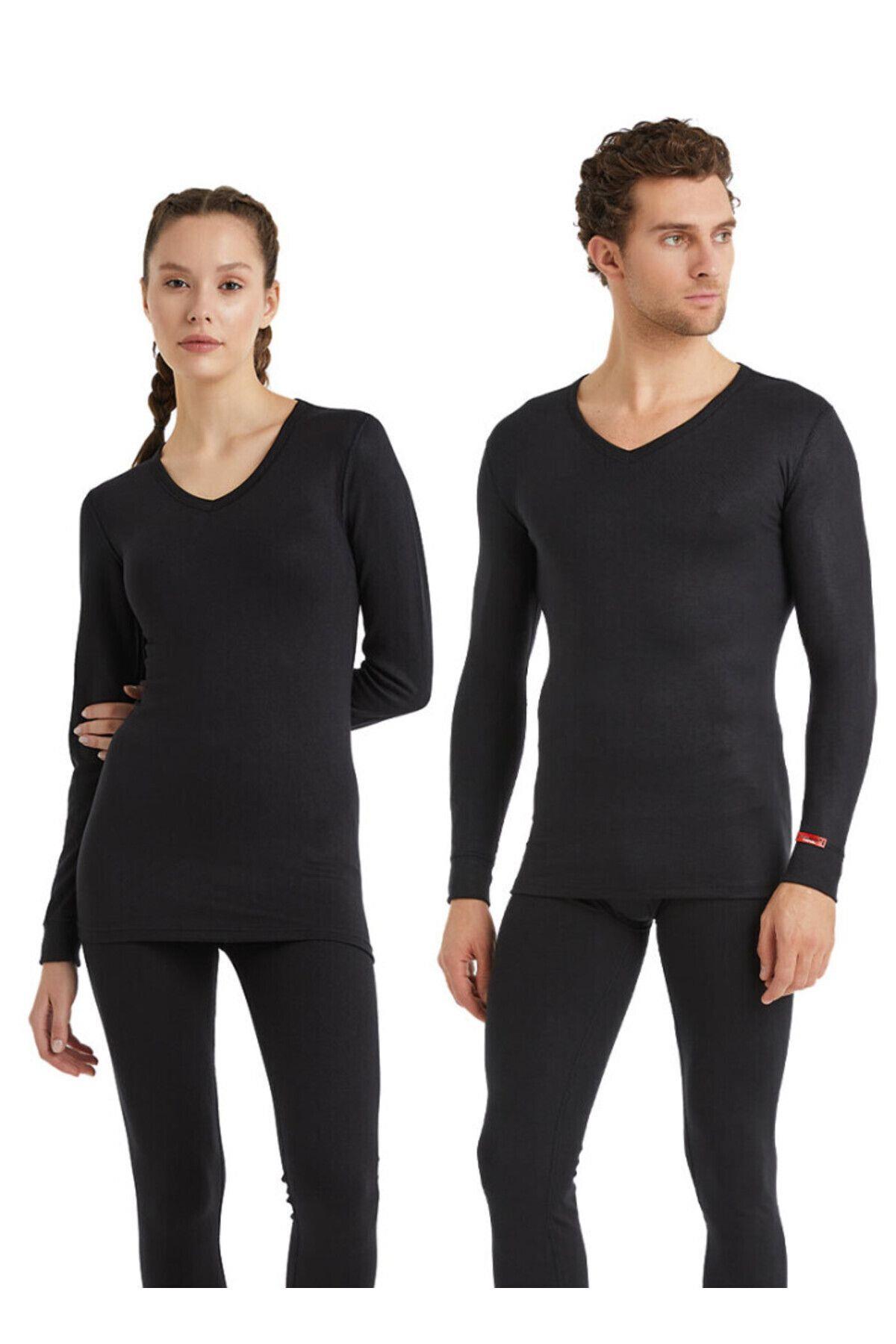 Blackspade Unisex 2. Seviye Uzunkol Termal Tişört SİYAH TERMAL BLACKSPADE