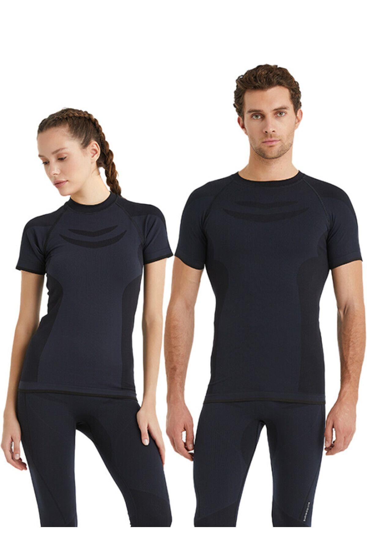 Blackspade Unısex Pro 2.Seviye Kısa Kol Termal Tişört SİYAH TERMAL BLACKSPADE