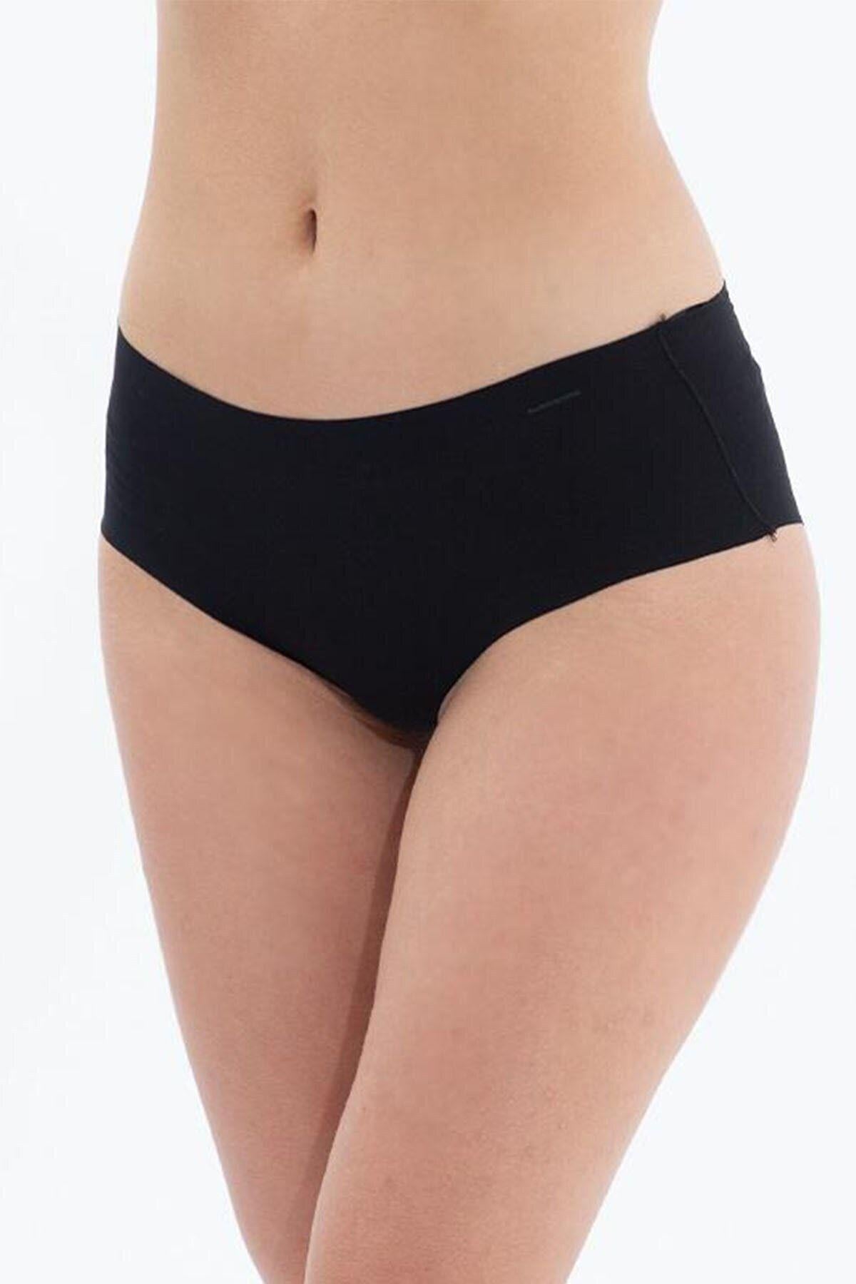 Blackspde Bayan Lazer Kesim Külot Siyah Kadın Slip Külot BLACKSPADE