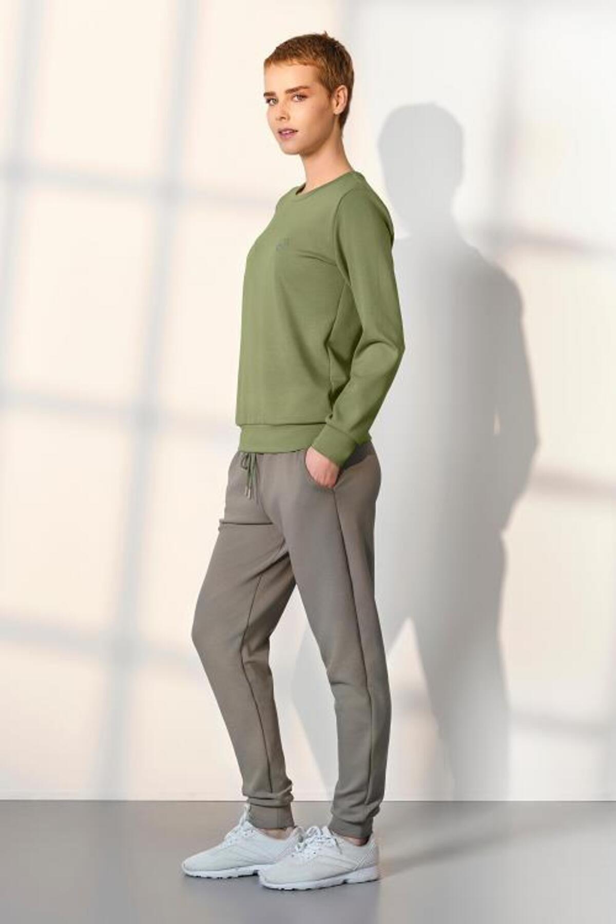 Doreanse Bayan Uzunkol Pijama Takım YEŞİL KONFEKSİYON DOREANSE