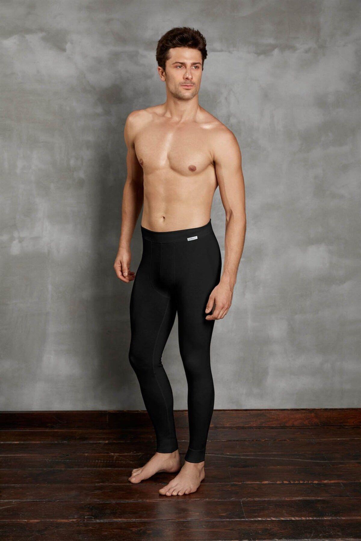 Doreanse Erkek Viloft Termal Alt İçlik Tayt Siyah Erkek İçlik DOREANSE