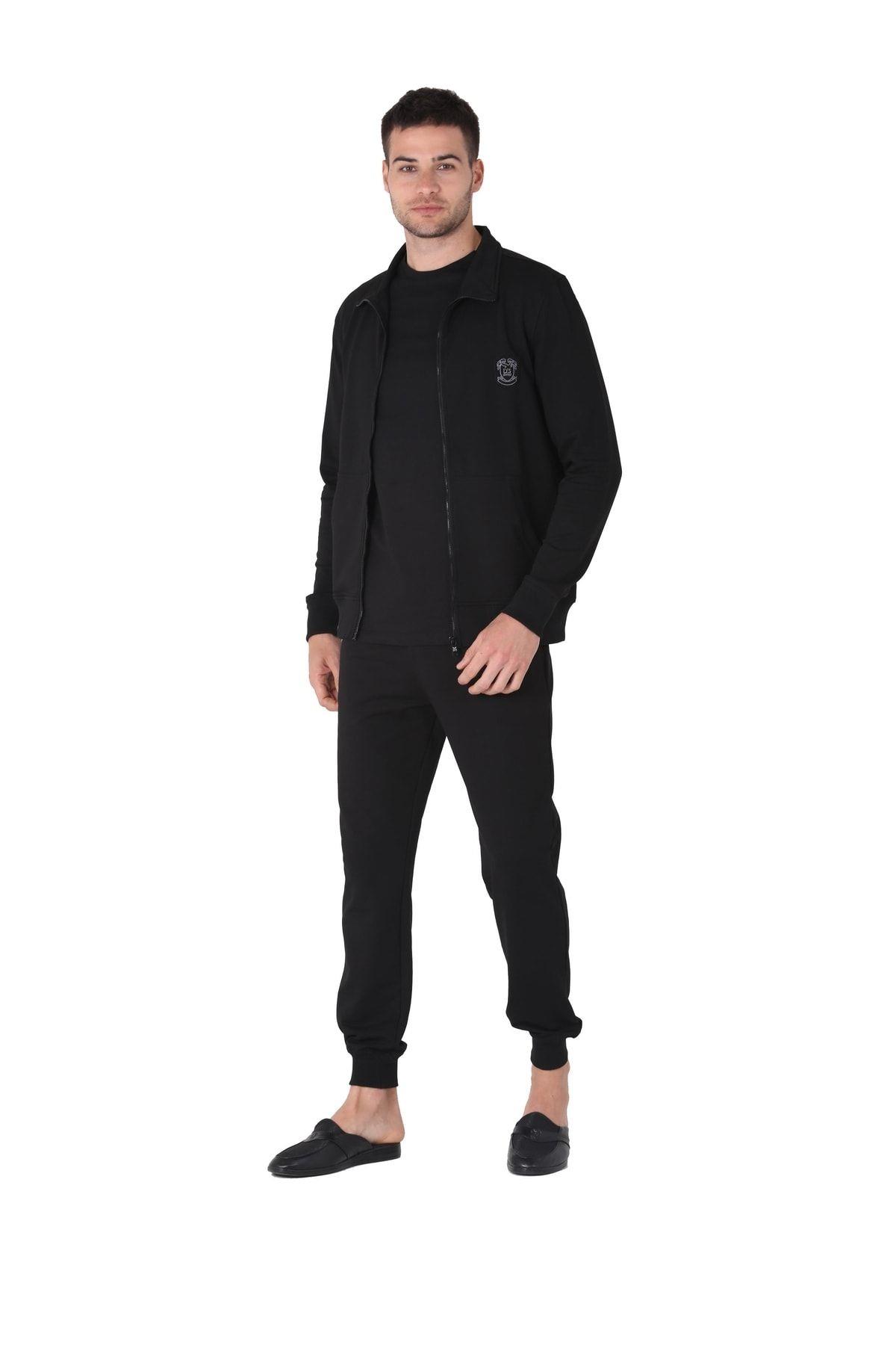 D's Damat Erkek 5'li Eşofman Pijama Takım SİYAH CEYİZ D'S DAMAT