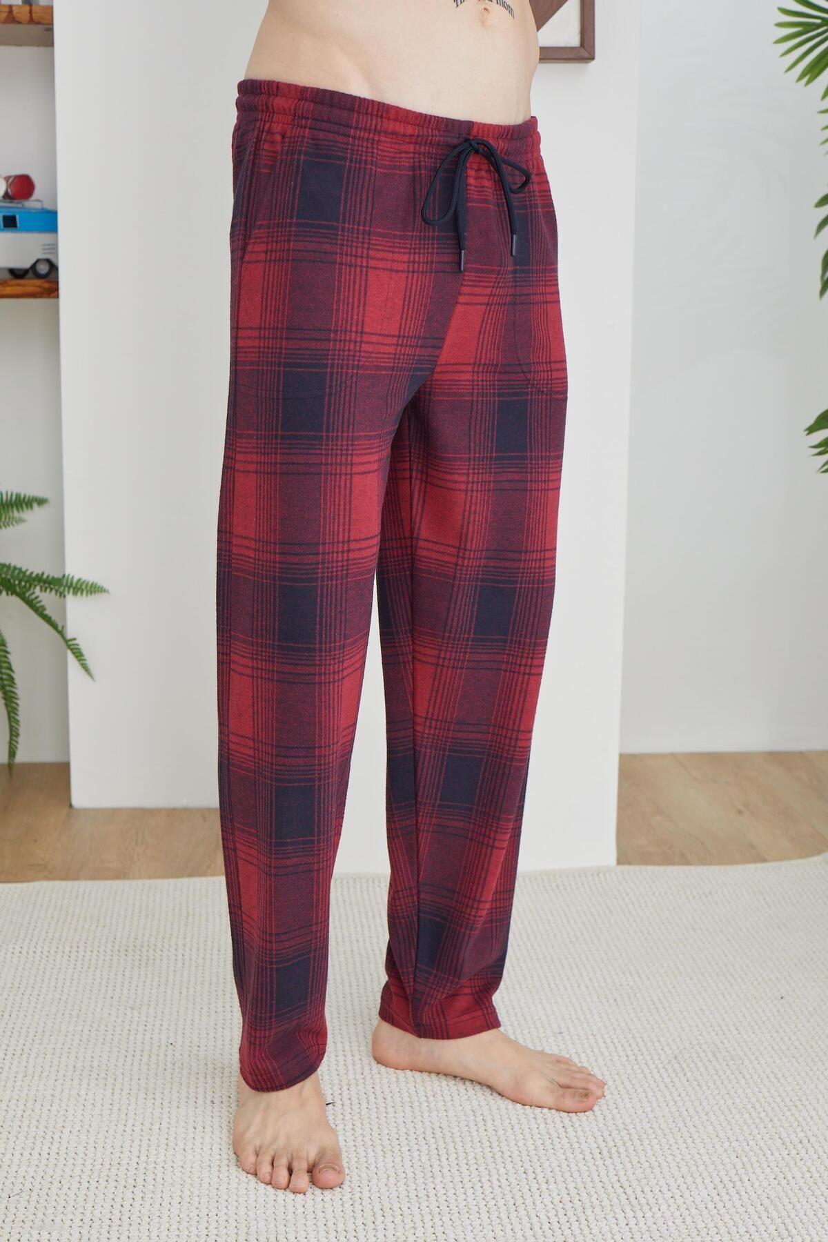 Kly Erkek Jakar Tek Pantolon BORDO TEK ALT KLY