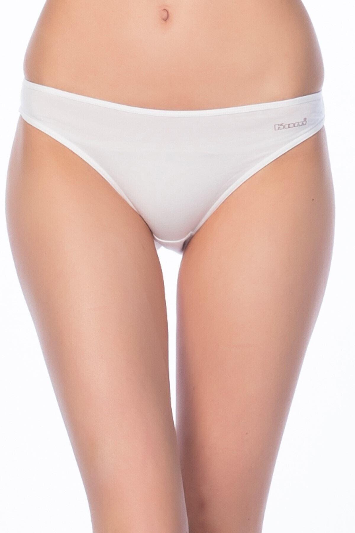 Kom Bayan Basic Bikini 2'li Külot BEYAZ ÇAMAŞIR KOM