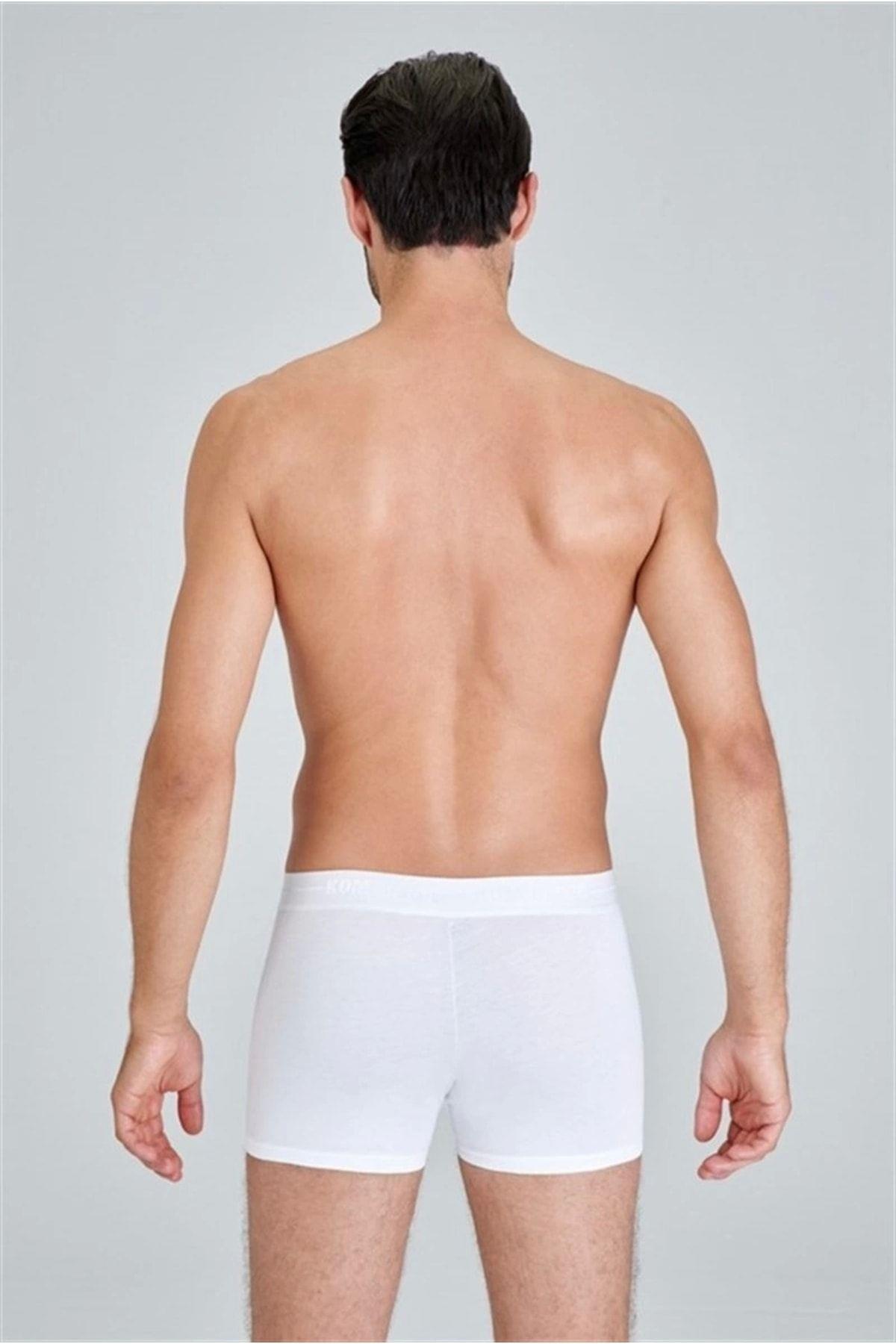 Kom Erkek Tıght 2'li Modal  Boxer BEYAZ ÇAMAŞIR KOM
