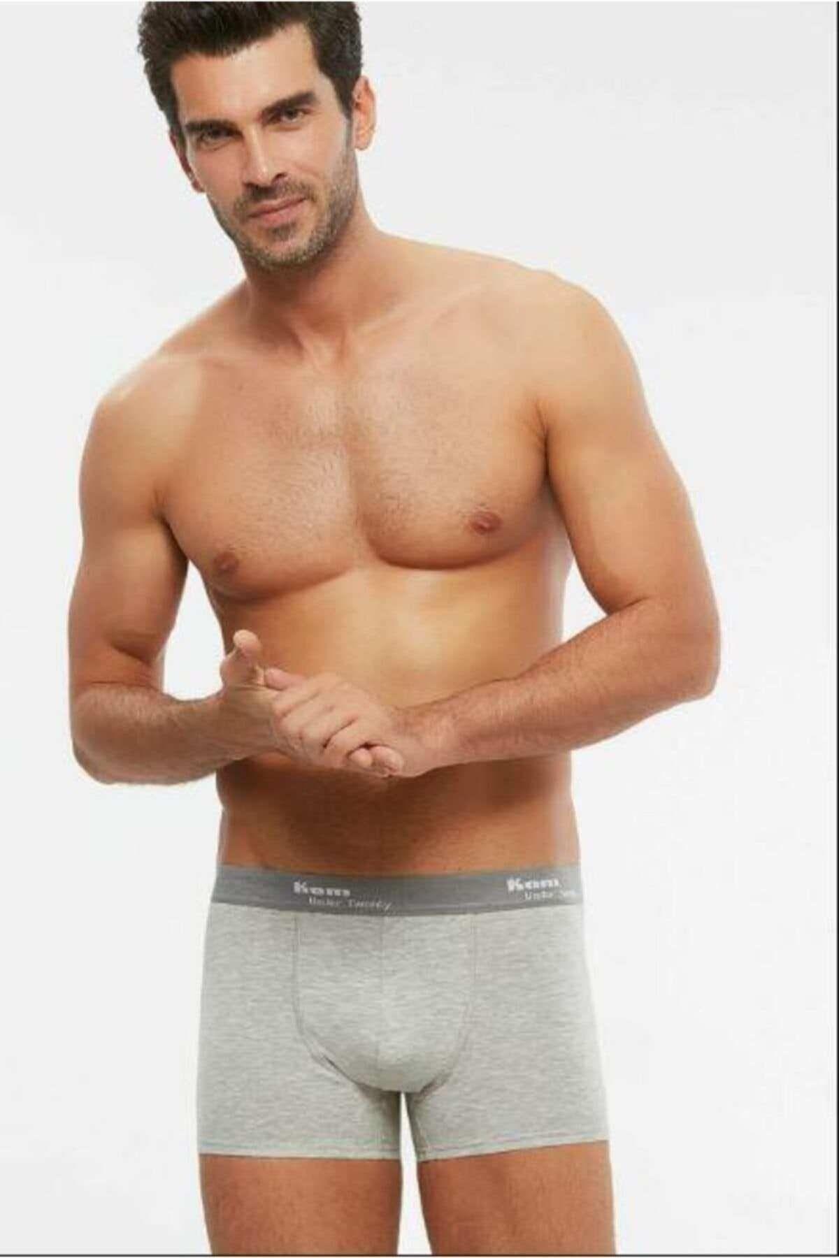 Kom Erkek Tıght 2'li Modal  Boxer GRİ ÇAMAŞIR KOM